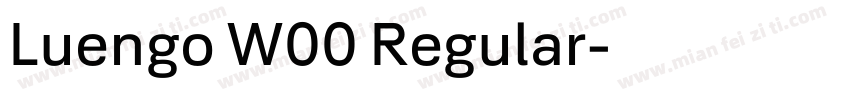 Luengo W00 Regular字体转换